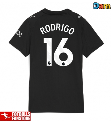 Manchester City Rodri Hernandez #16 Bortatröja Dam 2025-26 Kortärmad