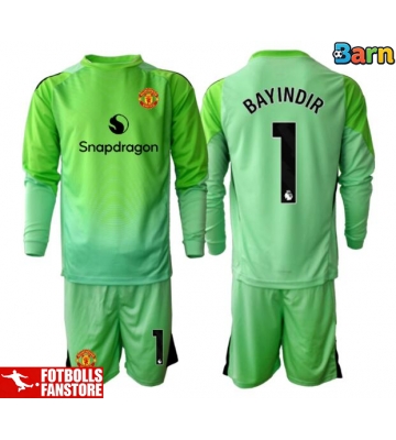 Manchester United Altay Bayindir #1 Målvakt Tredje Tröja Barn 2025-26 Långärmad (+ Korta byxor)