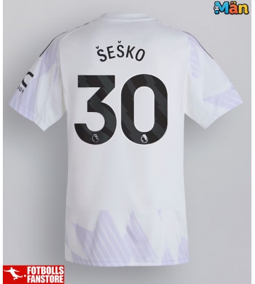 Manchester United Benjamin Sesko #30 Bortatröja 2025-26 Kortärmad