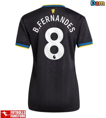 Manchester United Bruno Fernandes #8 Tredje Tröja Dam 2025-26 Kortärmad