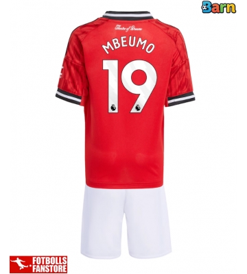 Manchester United Bryan Mbeumo #19 Hemmatröja Barn 2025-26 Kortärmad (+ Korta byxor)