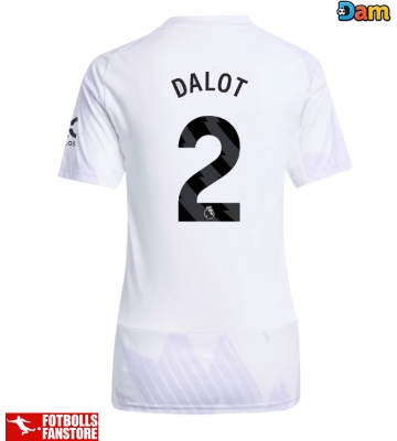 Manchester United Diogo Dalot #2 Bortatröja Dam 2025-26 Kortärmad