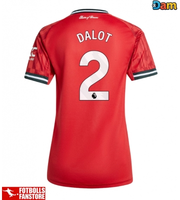 Manchester United Diogo Dalot #2 Hemmatröja Dam 2025-26 Kortärmad