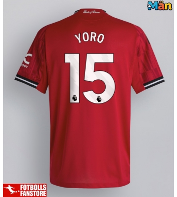 Manchester United Leny Yoro #15 Hemmatröja 2025-26 Kortärmad
