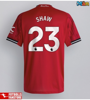 Manchester United Luke Shaw #23 Hemmatröja 2025-26 Kortärmad