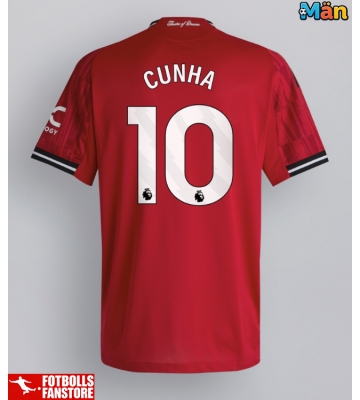 Manchester United Matheus Cunha #10 Hemmatröja 2025-26 Kortärmad
