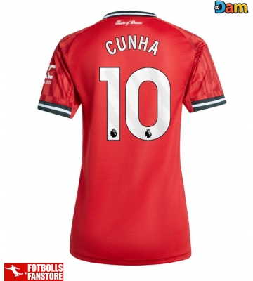 Manchester United Matheus Cunha #10 Hemmatröja Dam 2025-26 Kortärmad