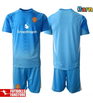 Manchester United Målvakt Hemmatröja Barn 2025-26 Kortärmad (+ Korta byxor)