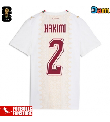 Marocko Achraf Hakimi #2 Bortatröja Dam VM 2026 Kortärmad