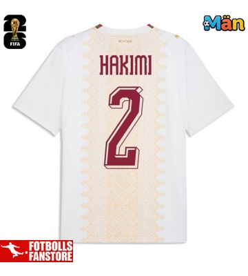 Marocko Achraf Hakimi #2 Bortatröja VM 2026 Kortärmad