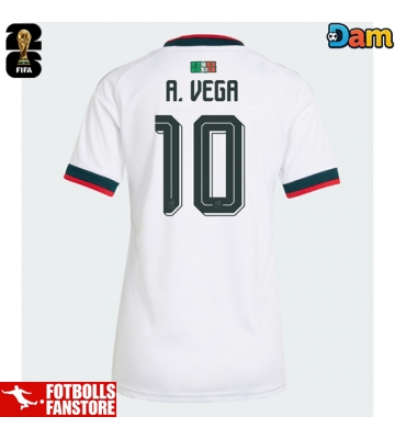 Mexiko Alexis Vega #10 Bortatröja Dam VM 2026 Kortärmad