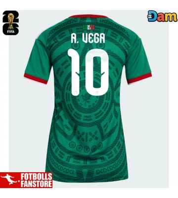 Mexiko Alexis Vega #10 Hemmatröja Dam VM 2026 Kortärmad