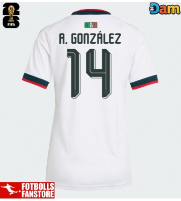 Mexiko Armando Gonzalez #14 Bortatröja Dam VM 2026 Kortärmad