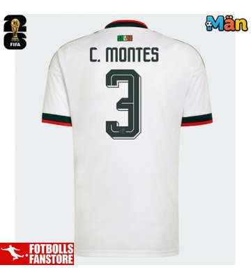 Mexiko Cesar Montes #3 Bortatröja VM 2026 Kortärmad