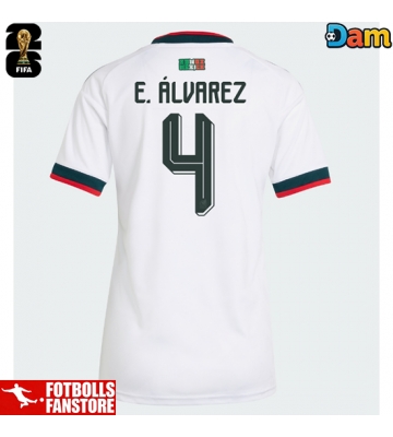 Mexiko Edson Alvarez #4 Bortatröja Dam VM 2026 Kortärmad