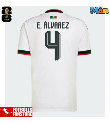 Mexiko Edson Alvarez #4 Bortatröja VM 2026 Kortärmad