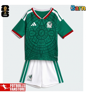 Mexiko Hemmatröja Barn VM 2026 Kortärmad (+ Korta byxor)