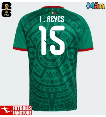 Mexiko Israel Reyes #15 Hemmatröja VM 2026 Kortärmad