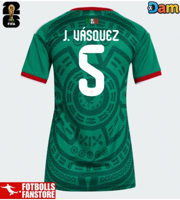 Mexiko Johan Vasquez #5 Hemmatröja Dam VM 2026 Kortärmad