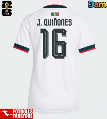 Mexiko Julian Quinones #16 Bortatröja Dam VM 2026 Kortärmad