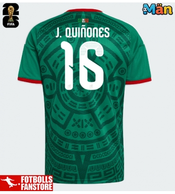 Mexiko Julian Quinones #16 Hemmatröja VM 2026 Kortärmad