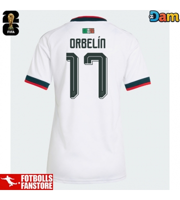 Mexiko Orbelin Pineda #17 Bortatröja Dam VM 2026 Kortärmad