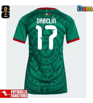Mexiko Orbelin Pineda #17 Hemmatröja Dam VM 2026 Kortärmad