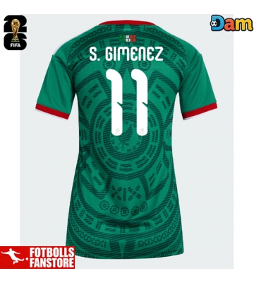 Mexiko Santiago Gimenez #11 Hemmatröja Dam VM 2026 Kortärmad
