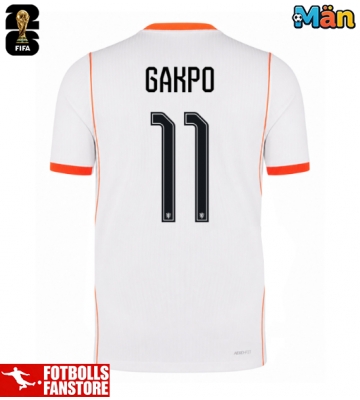 Nederländerna Cody Gakpo #11 Bortatröja VM 2026 Kortärmad