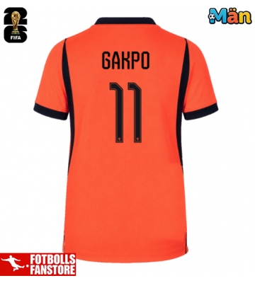Nederländerna Cody Gakpo #11 Hemmatröja VM 2026 Kortärmad