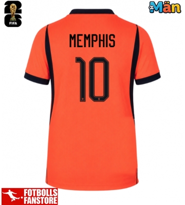 Nederländerna Memphis Depay #10 Hemmatröja VM 2026 Kortärmad