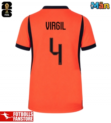 Nederländerna Virgil van Dijk #4 Hemmatröja VM 2026 Kortärmad