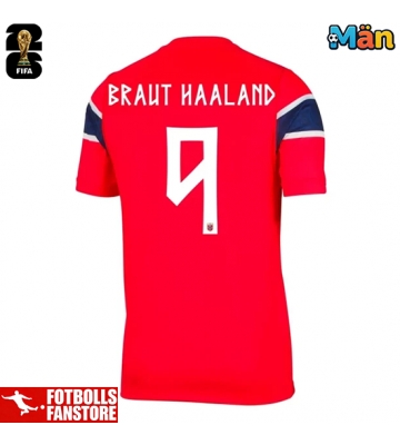 Norge Erling Haaland #9 Hemmatröja VM 2026 Kortärmad