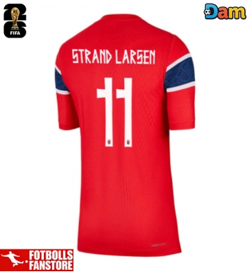 Norge Jorgen Strand Larsen #11 Hemmatröja Dam VM 2026 Kortärmad