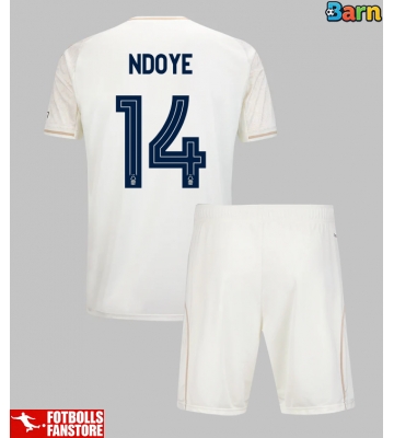 Nottingham Forest Dan Ndoye #14 Bortatröja Barn 2025-26 Kortärmad (+ Korta byxor)