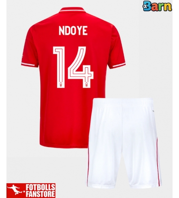 Nottingham Forest Dan Ndoye #14 Hemmatröja Barn 2025-26 Kortärmad (+ Korta byxor)