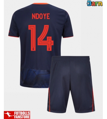 Nottingham Forest Dan Ndoye #14 Tredje Tröja Barn 2025-26 Kortärmad (+ Korta byxor)