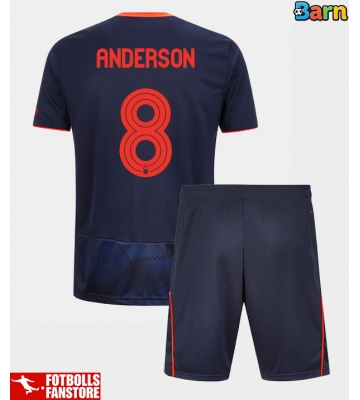 Nottingham Forest Elliot Anderson #8 Tredje Tröja Barn 2025-26 Kortärmad (+ Korta byxor)