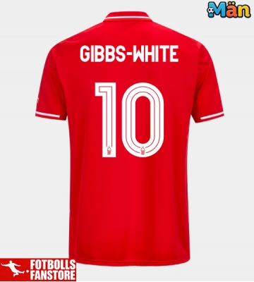 Nottingham Forest Morgan Gibbs-White #10 Hemmatröja 2025-26 Kortärmad