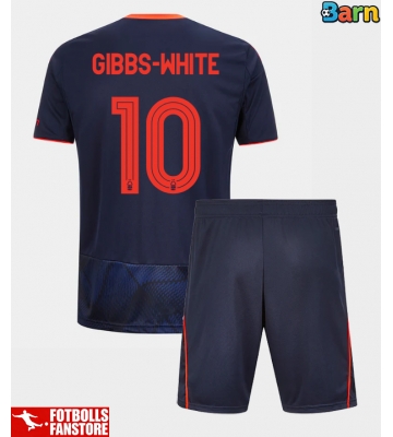 Nottingham Forest Morgan Gibbs-White #10 Tredje Tröja Barn 2025-26 Kortärmad (+ Korta byxor)
