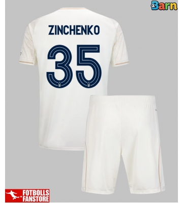 Nottingham Forest Oleksandr Zinchenko #35 Bortatröja Barn 2025-26 Kortärmad (+ Korta byxor)