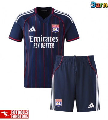 Olympique Lyonnais Bortatröja Barn 2025-26 Kortärmad (+ Korta byxor)