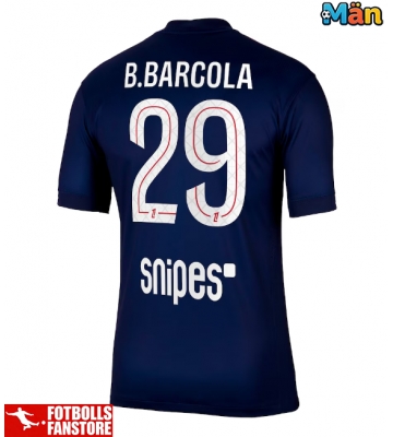 Paris Saint-Germain Bradley Barcola #29 Hemmatröja 2025-26 Kortärmad