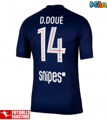 Paris Saint-Germain Desire Doue #14 Hemmatröja 2025-26 Kortärmad