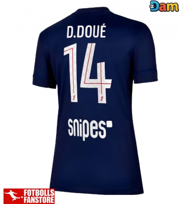 Paris Saint-Germain Desire Doue #14 Hemmatröja Dam 2025-26 Kortärmad