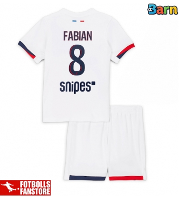 Paris Saint-Germain Fabian Ruiz #8 Bortatröja Barn 2025-26 Kortärmad (+ Korta byxor)