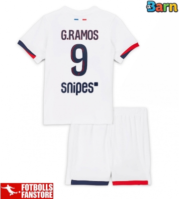 Paris Saint-Germain Goncalo Ramos #9 Bortatröja Barn 2025-26 Kortärmad (+ Korta byxor)