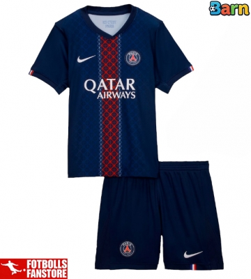 Paris Saint-Germain Hemmatröja Barn 2025-26 Kortärmad (+ Korta byxor)