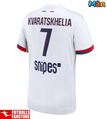 Paris Saint-Germain Khvicha Kvaratskhelia #7 Bortatröja 2025-26 Kortärmad