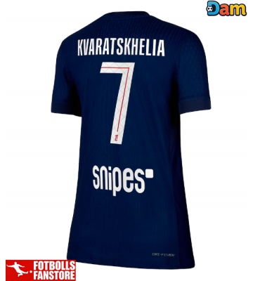 Paris Saint-Germain Khvicha Kvaratskhelia #7 Hemmatröja Dam 2025-26 Kortärmad
